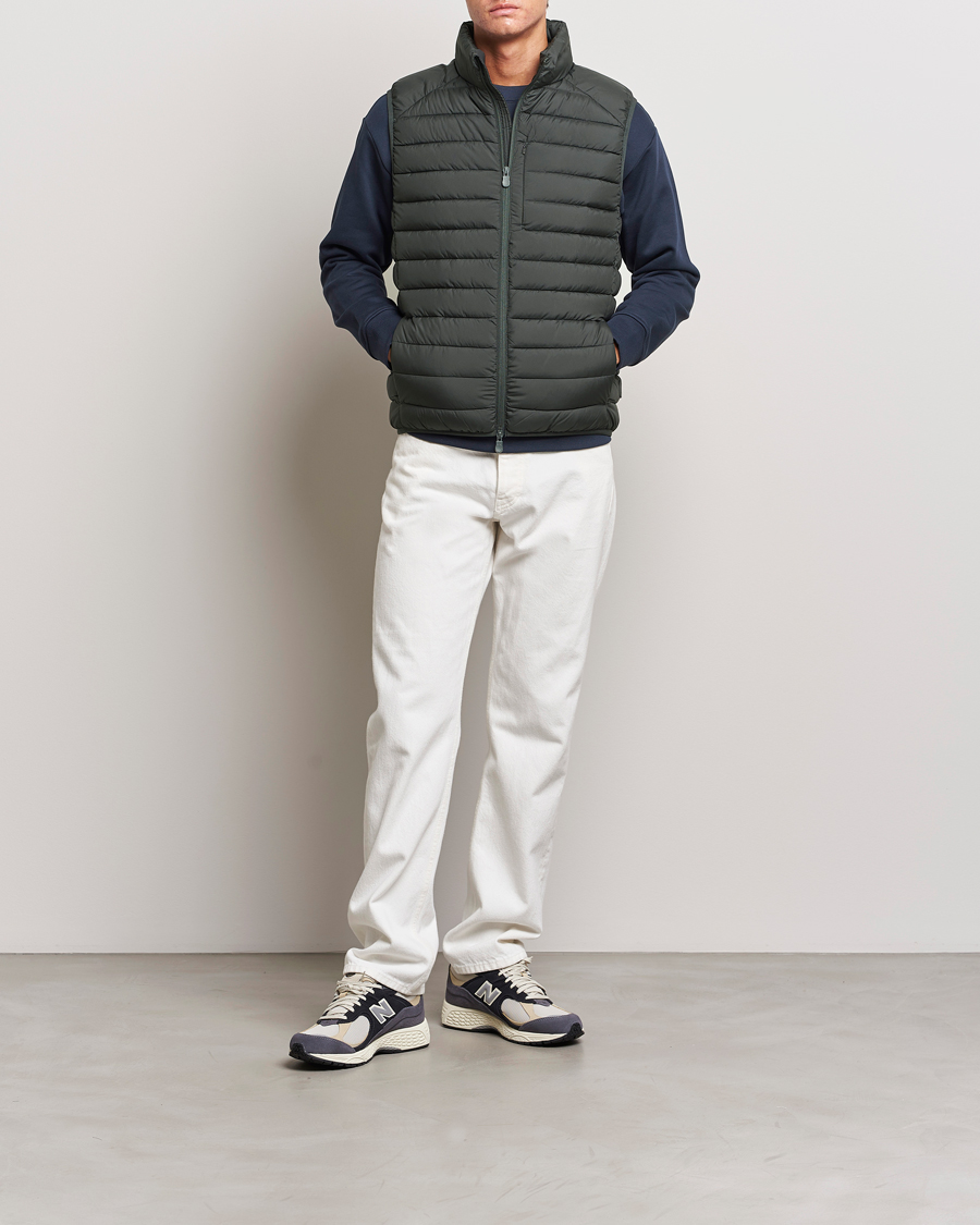 Heren | Jassen | Save The Duck | Rhus Matt Lightweight Vest Green Black