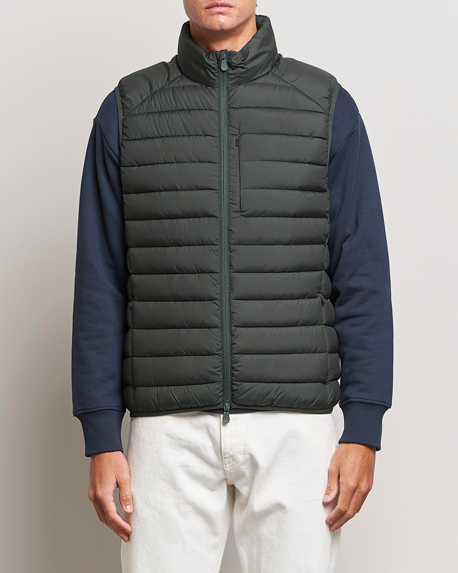 Heren | Jassen | Save The Duck | Rhus Matt Lightweight Vest Green Black