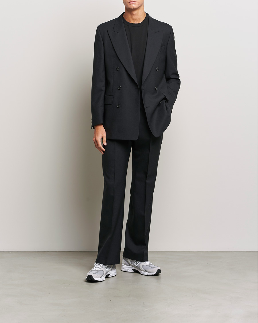 Heren | Blazers | Sunflower | Double Breasted Wool Blazer Black