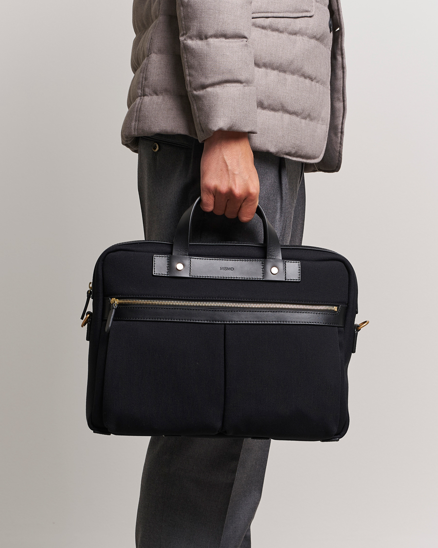 Men | Briefcases | Mismo | M/S Nylon Office Coal/Black