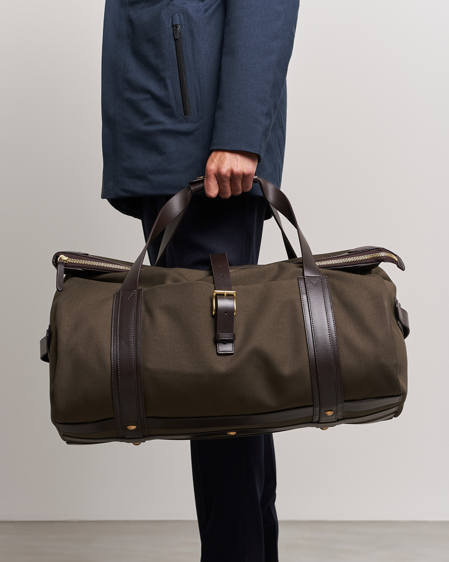 Heren | Business & Beyond | Mismo | M/S Explorer Weekendbag Army/Dark Brown