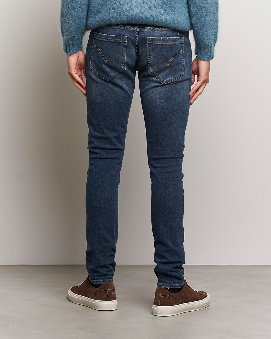 Heren | Jeans | Dondup | George Destroyed Jeans Dark Blue