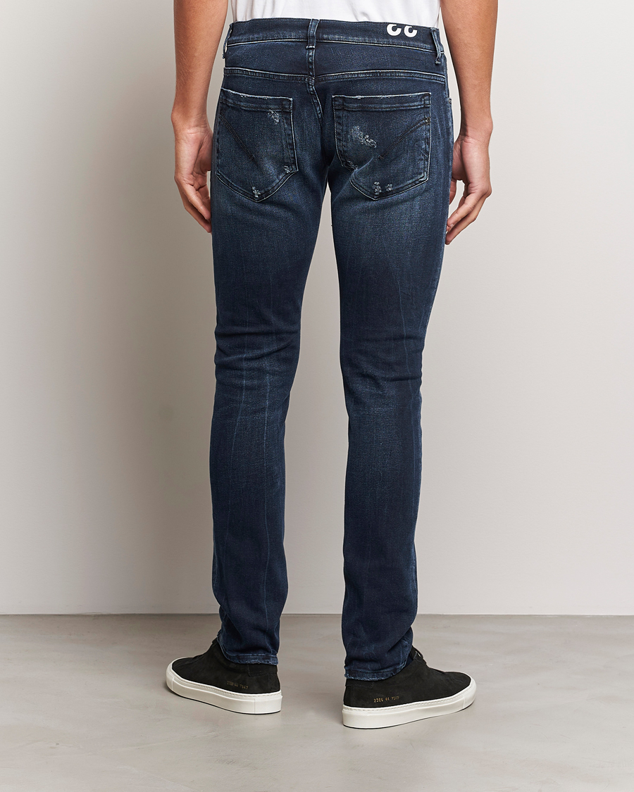 Heren | Jeans | Dondup | George Destroyed Jeans Blue Black