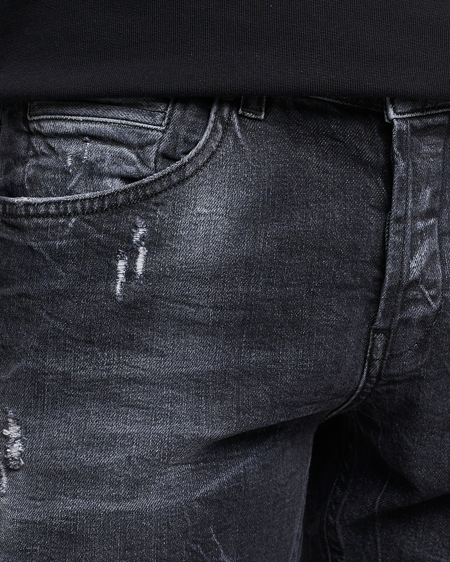 Heren | Jeans | Dondup | George Destroyed Jeans Vintage Black