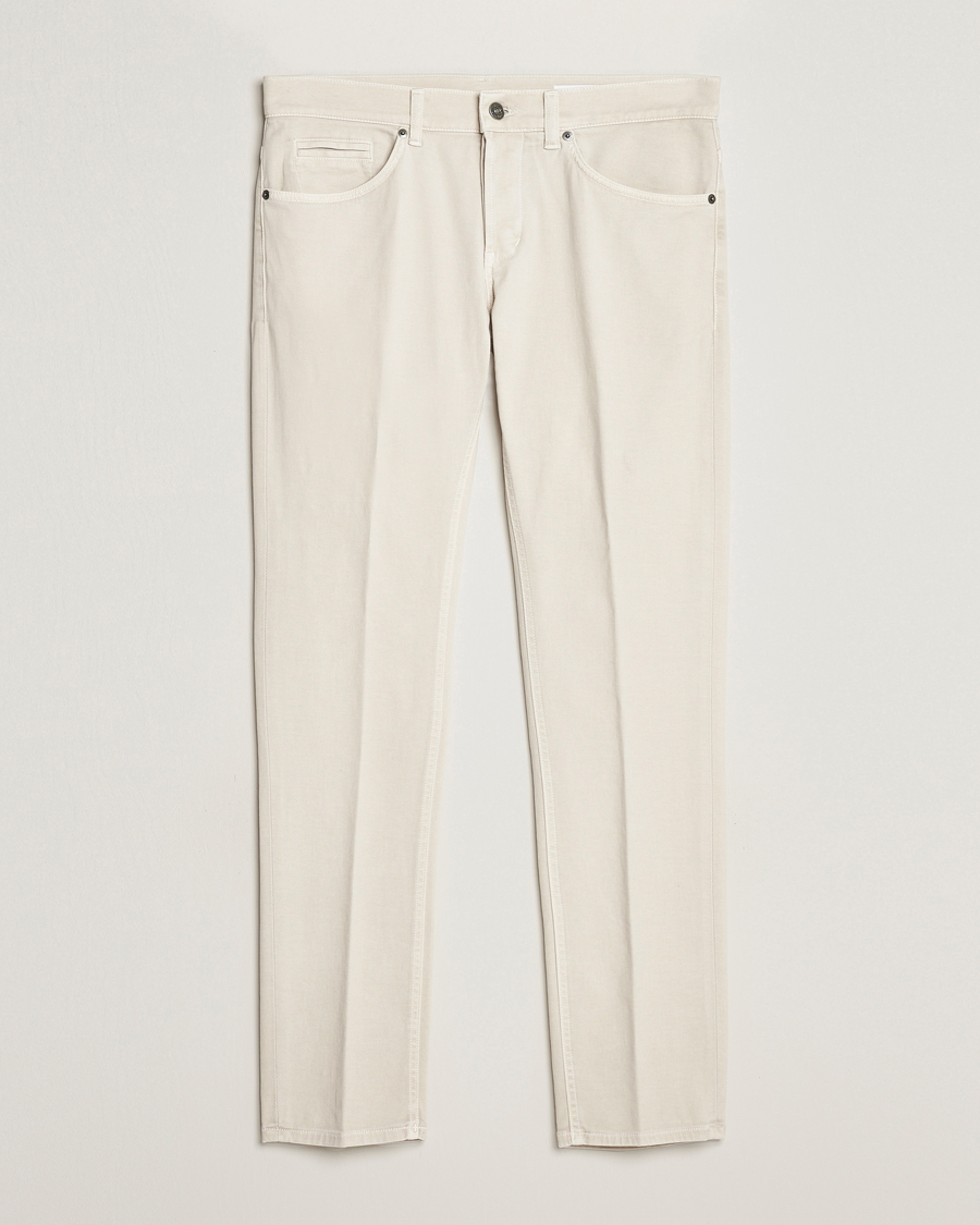 Heren | Witte jeans | Dondup | George 5-Pocket Jeans Light Sand
