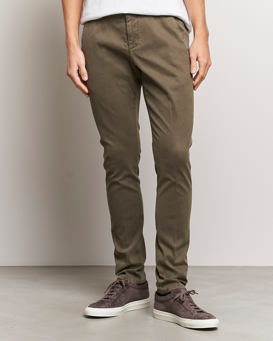 Heren | Broeken | Dondup | Gaubert Chinos Olive Green