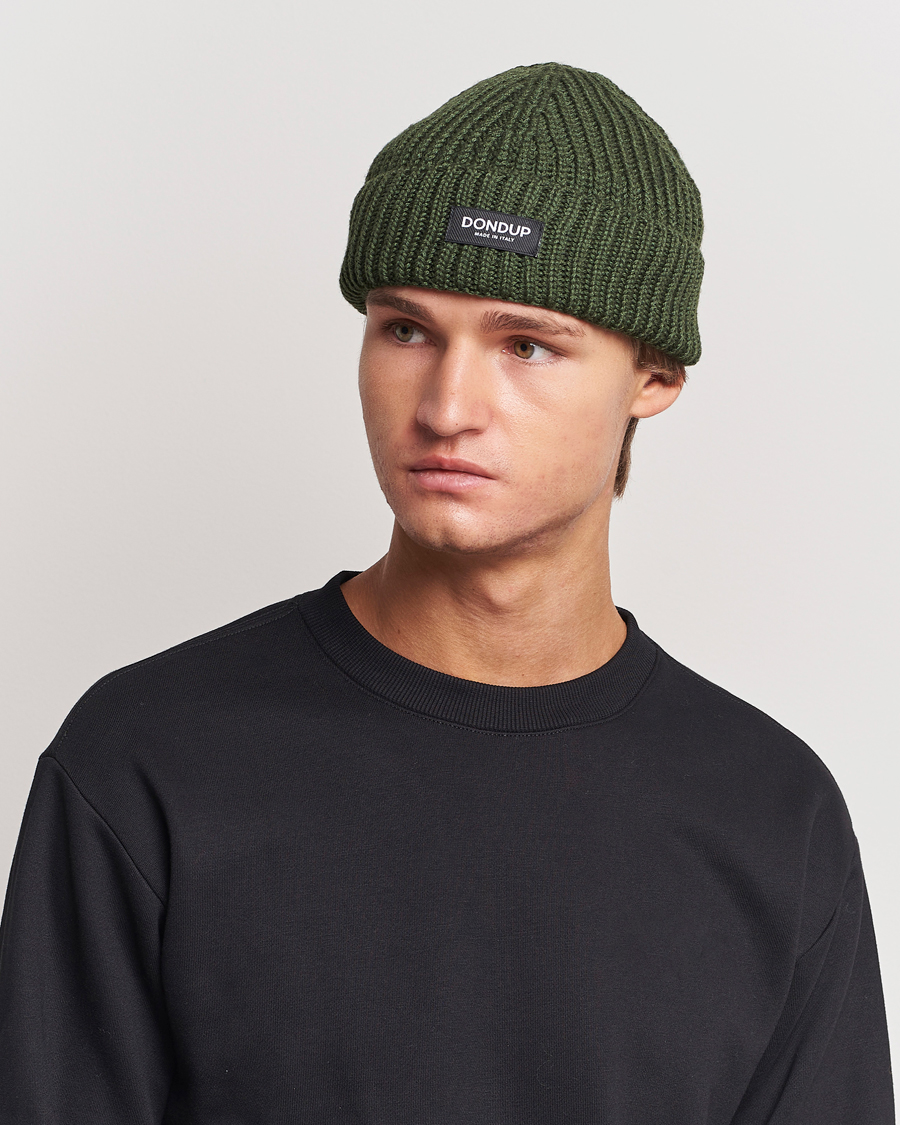 Heren |  | Dondup | Ribbed Beanie Olive Green