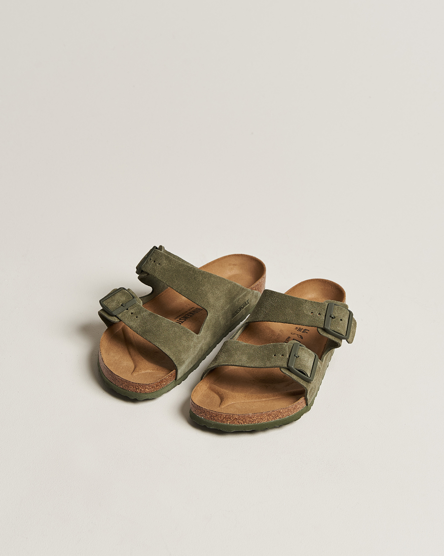 Heren | Sandalen slides | BIRKENSTOCK | Arizona Classic Footbed Thyme Suede