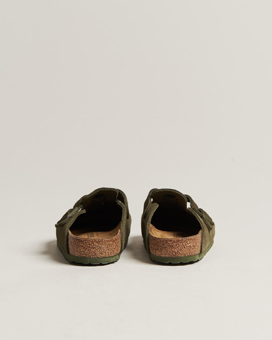 Heren | BIRKENSTOCK Boston Classic Footbed Thyme Green Suede | BIRKENSTOCK | Boston Classic Footbed Thyme Green Suede
