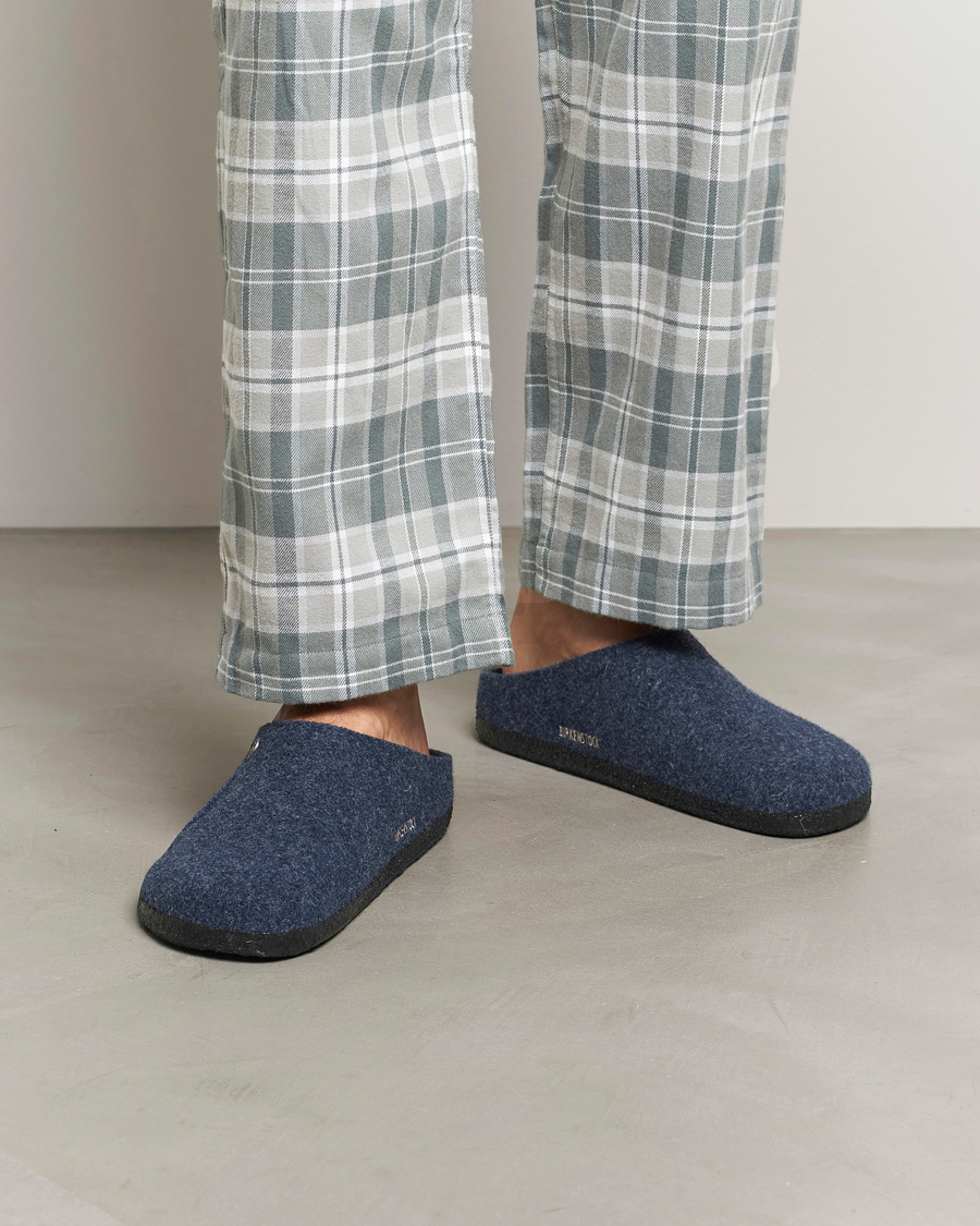 Heren | Sandalen slides | BIRKENSTOCK | Zermatt Wool Felt Dark Blue