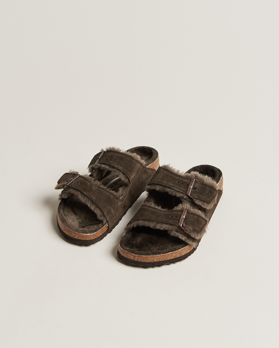 Heren | Contemporary Creators | BIRKENSTOCK | Arizona Classic Footbed Shearling Mocha Suede