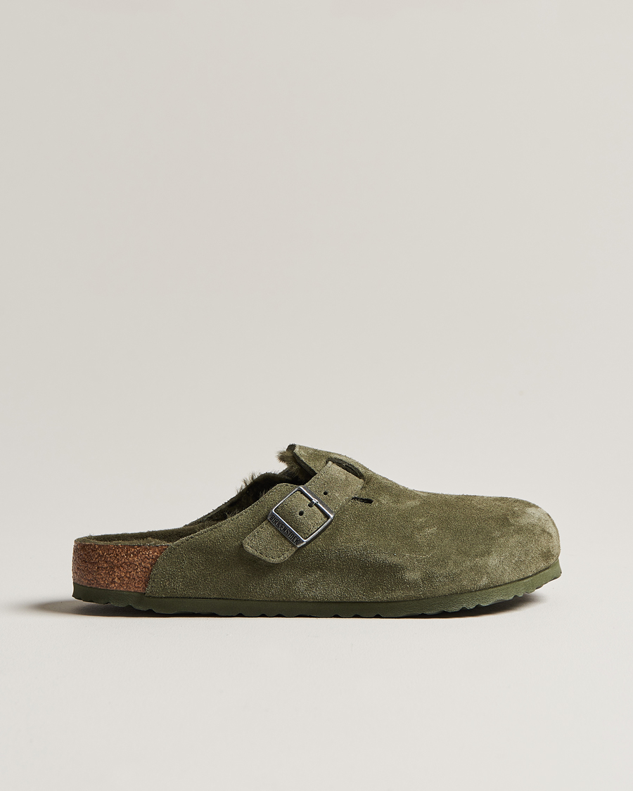 Heren | BIRKENSTOCK Boston Shearling Thyme Suede | BIRKENSTOCK | Boston Shearling Thyme Suede