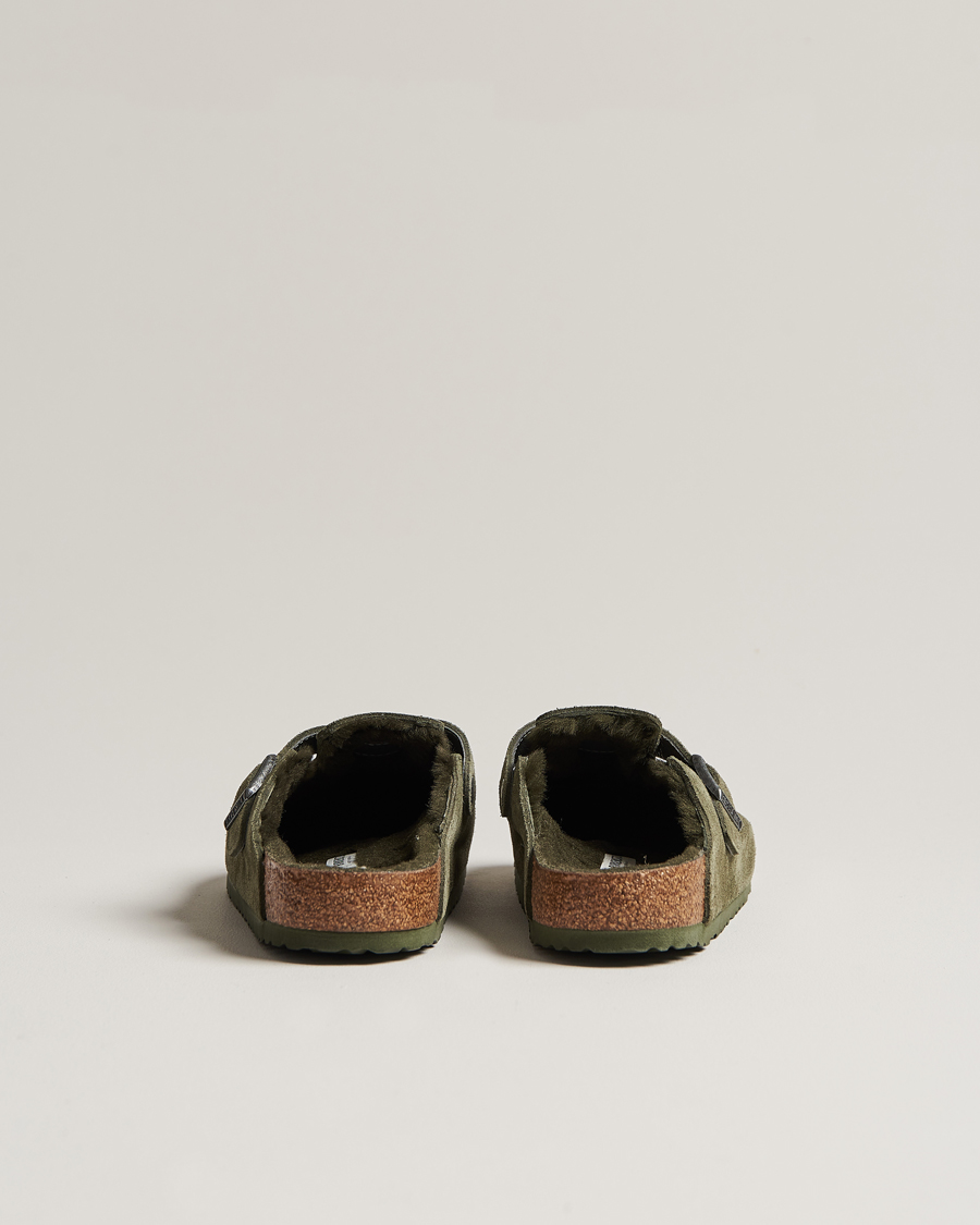 Heren | BIRKENSTOCK Boston Shearling Thyme Suede | BIRKENSTOCK | Boston Shearling Thyme Suede