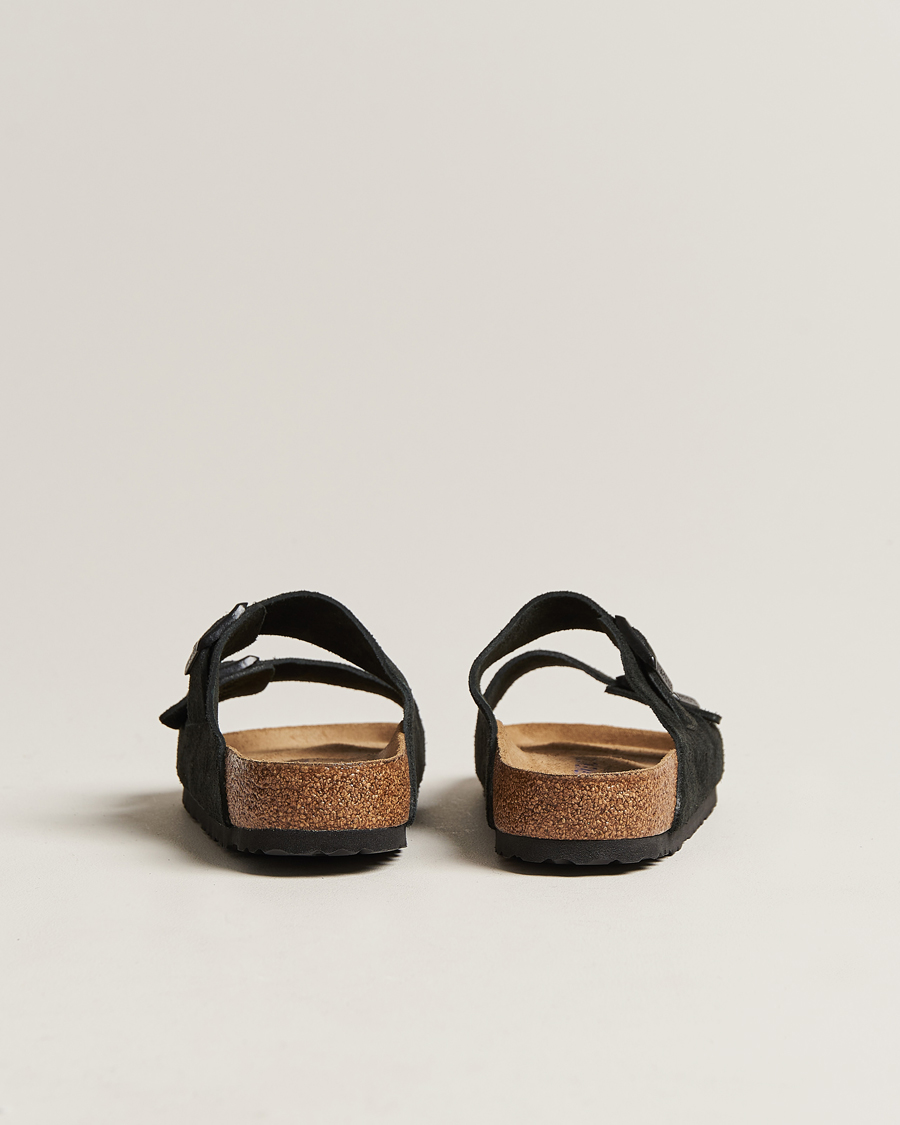 Heren | Sandalen slides | BIRKENSTOCK | Arizona Soft Footbed Black Suede