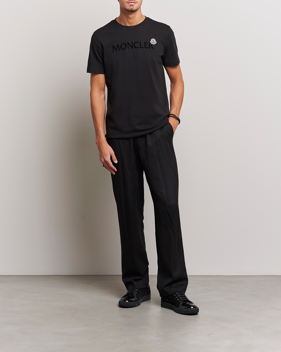 Heren | T-shirts | Moncler | Lettering Logo T-Shirt Black