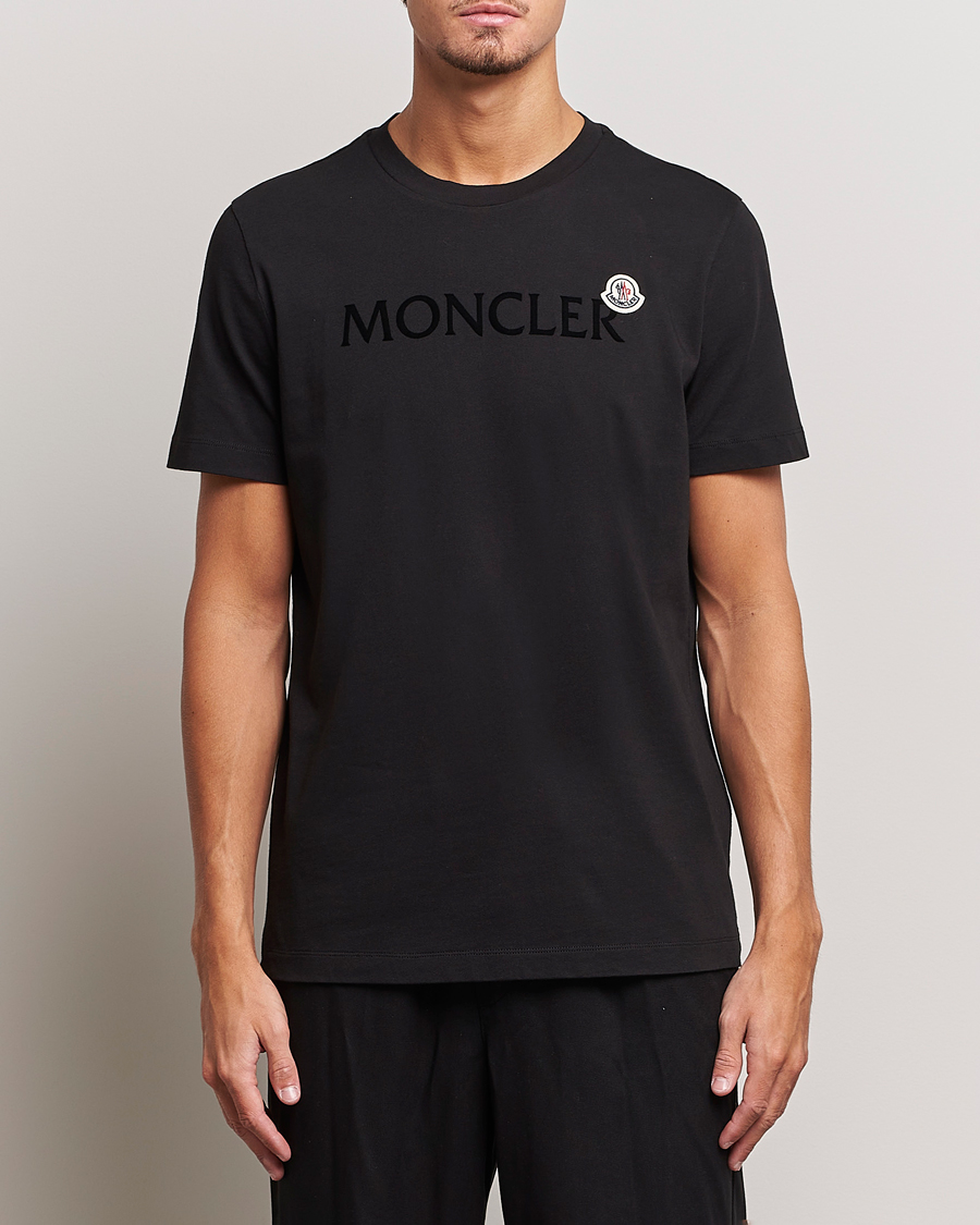 Heren | T-shirts | Moncler | Lettering Logo T-Shirt Black