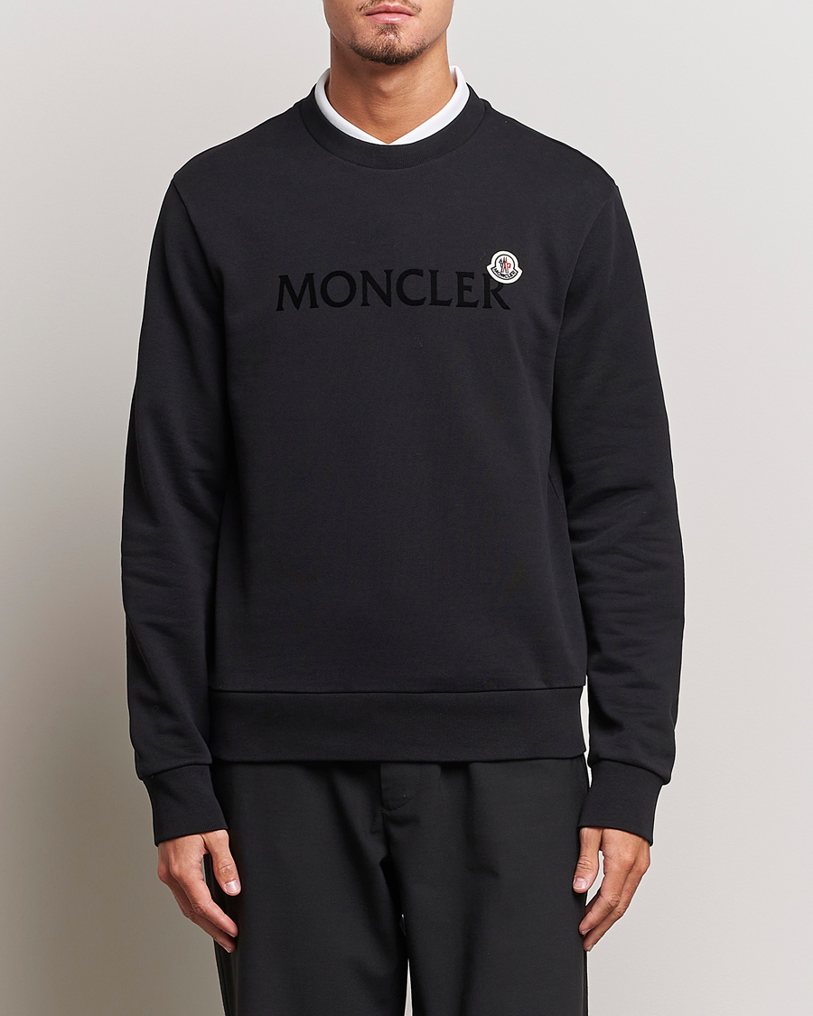 Heren | Moncler | Moncler | Lettering Logo Sweatshirt Black
