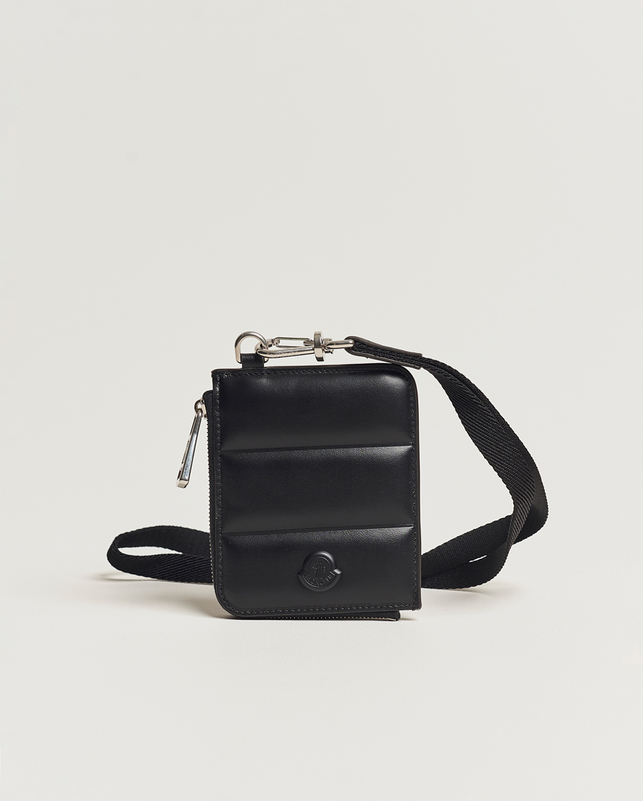 Heren | Moncler Strap Leather Wallet Black | Moncler | Strap Leather Wallet Black