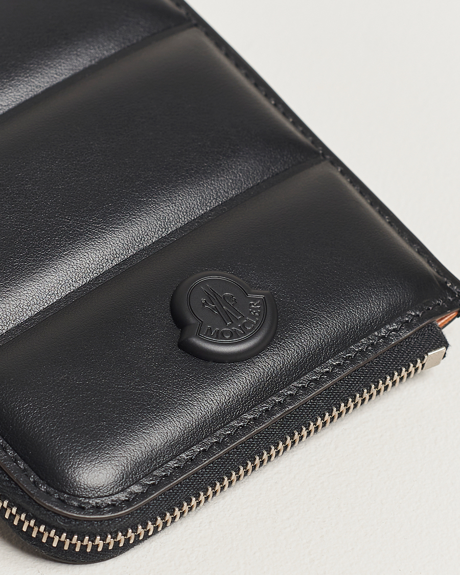 Heren | Moncler Strap Leather Wallet Black | Moncler | Strap Leather Wallet Black