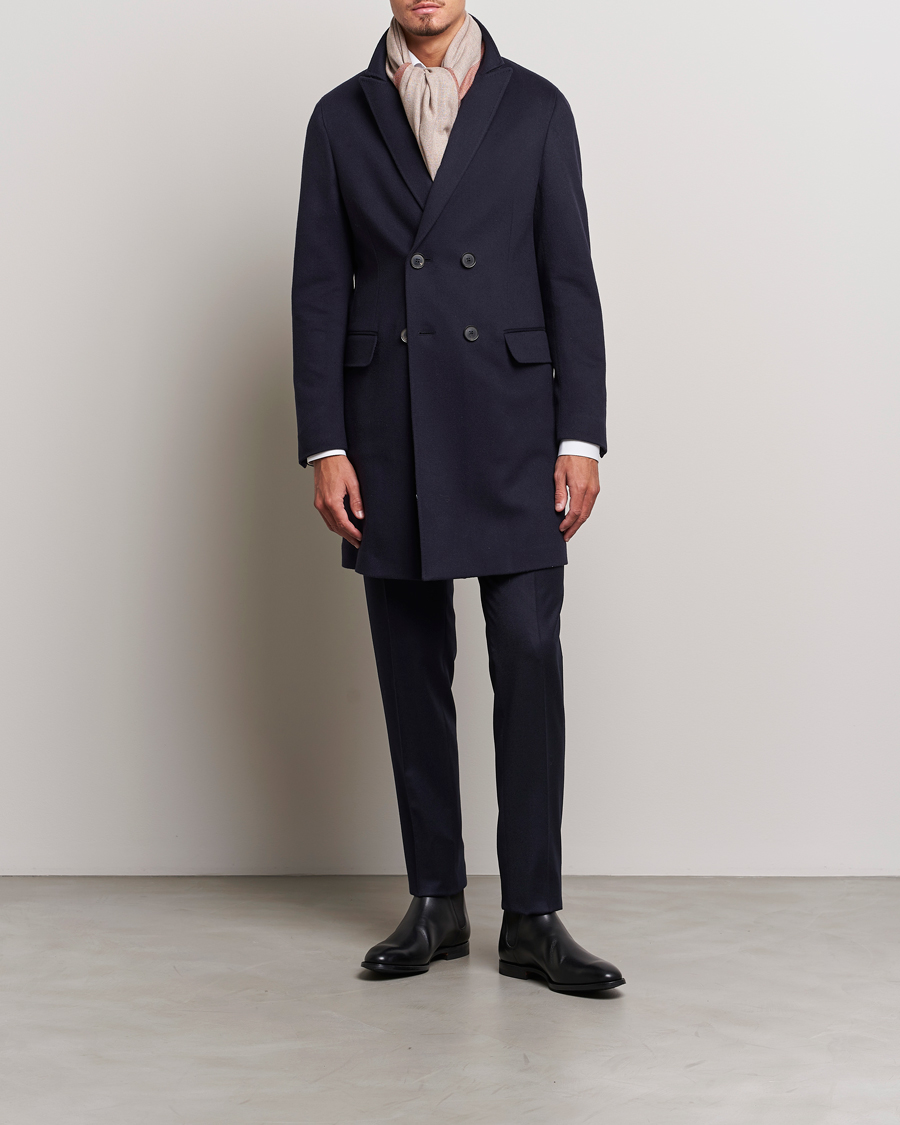 Heren | Jassen | Zegna | Wool/Cashmere Double Breasted Coat Navy