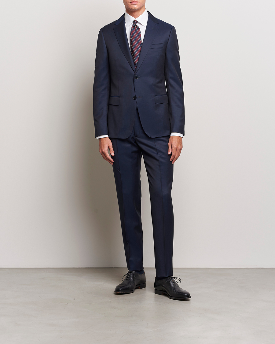 Heren | Pakken | Zegna | Tailored Wool Suit Dark Blue