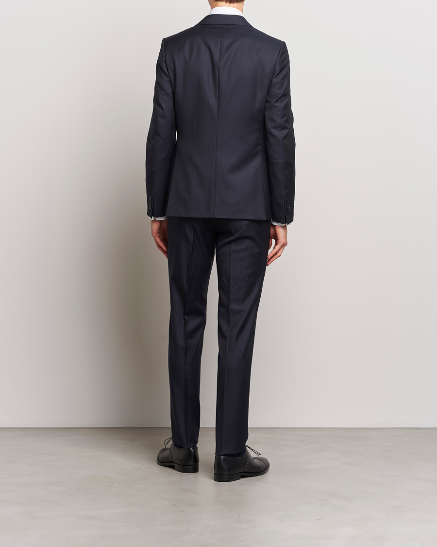 Heren | Pakken | Zegna | Tailored Tonal Stripe Wool Suit Navy