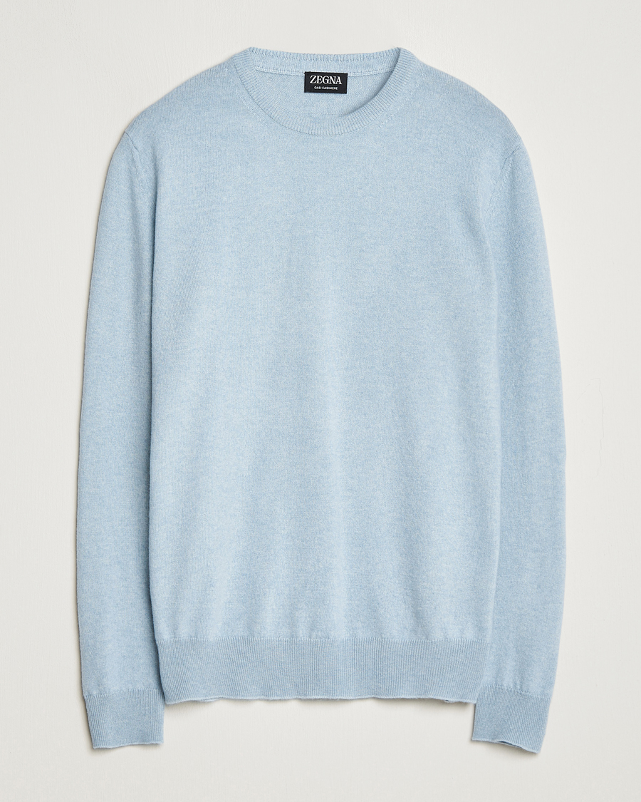 Heren | Truien | Zegna | Oasi Cashmere Crew Neck Light Blue