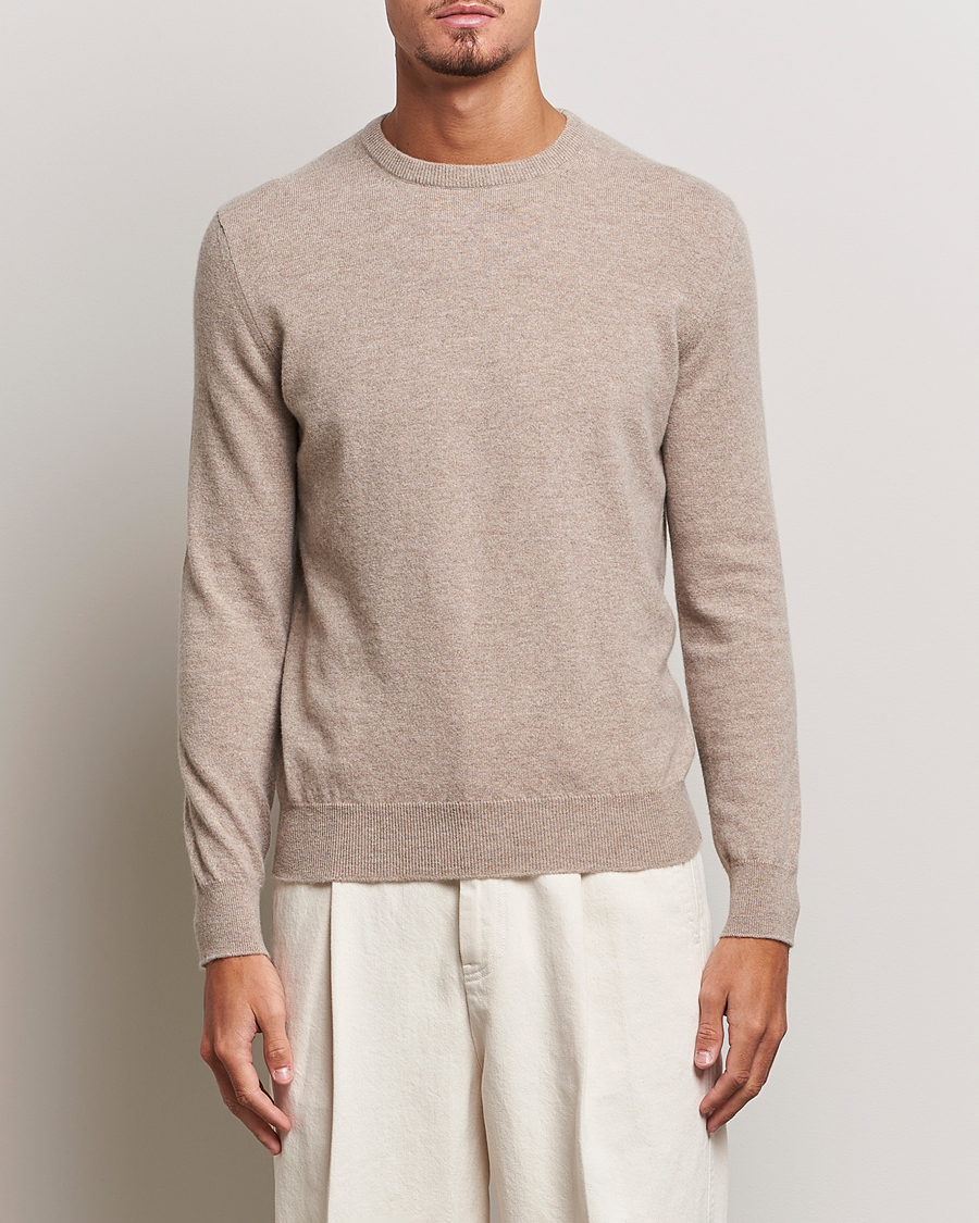 Heren | Zegna | Zegna | Oasi Cashmere Crew Neck Beige