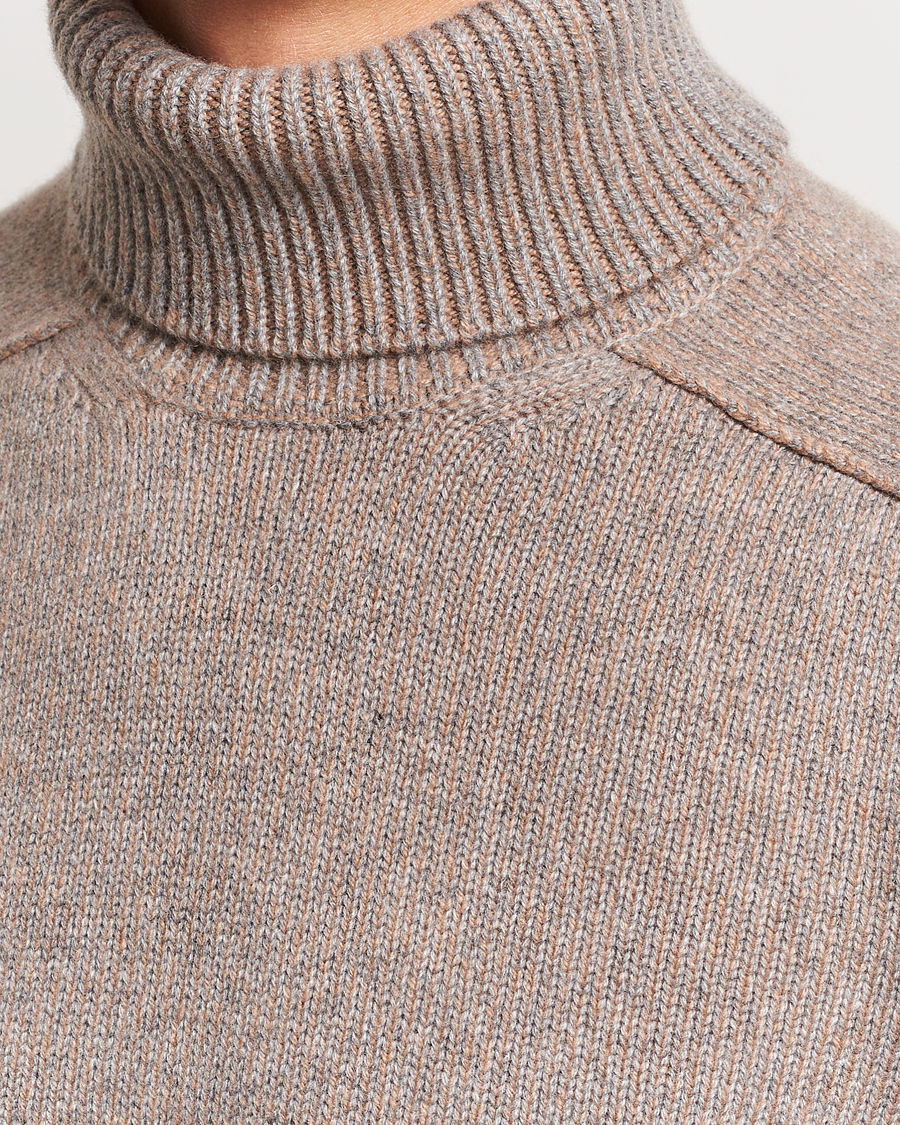 Heren | Truien | Zegna | 5 Gauge Cashmere Rollneck Beige Melange