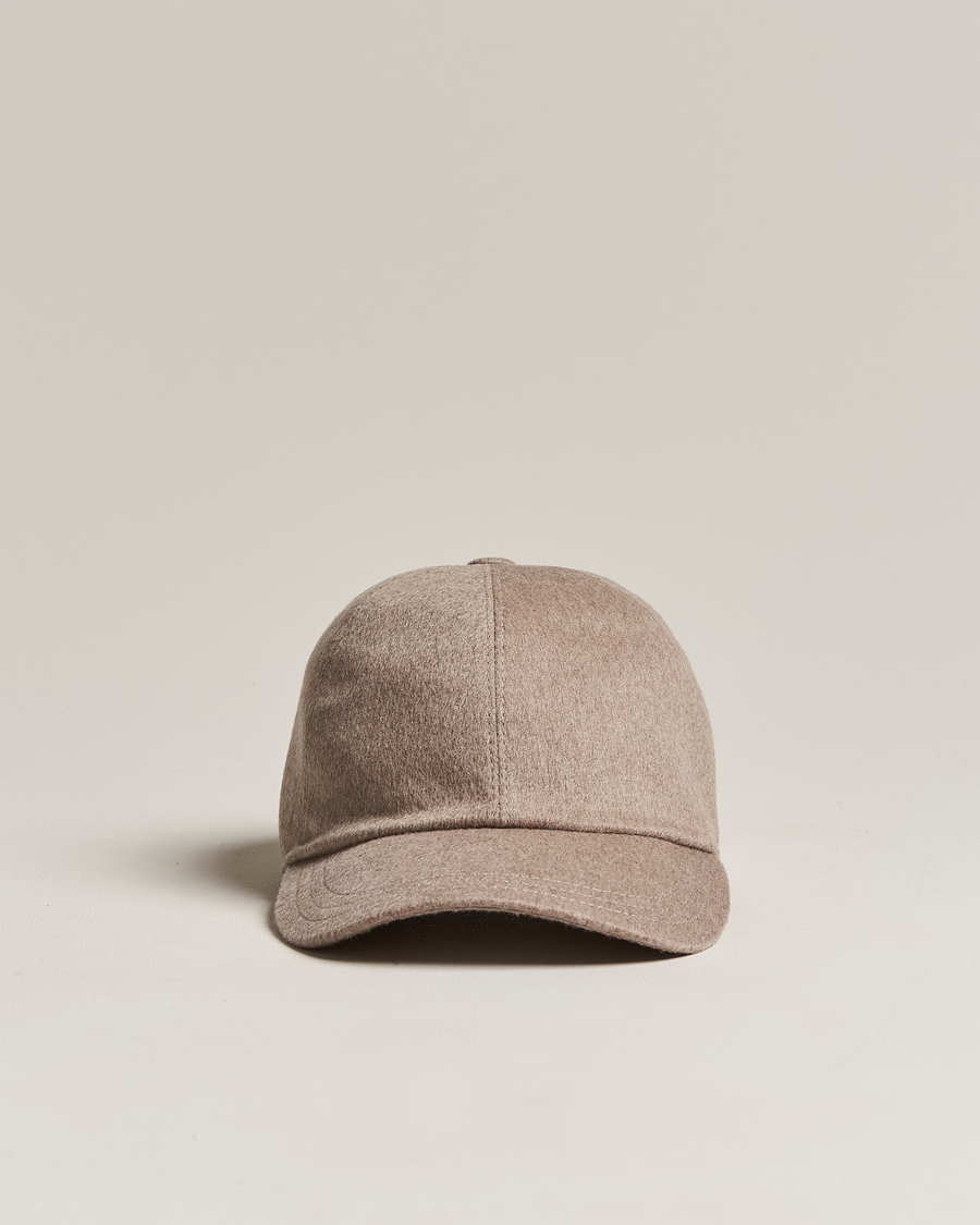 Heren | Zegna Cashmere Baseball Cap Beige | Zegna | Cashmere Baseball Cap Beige