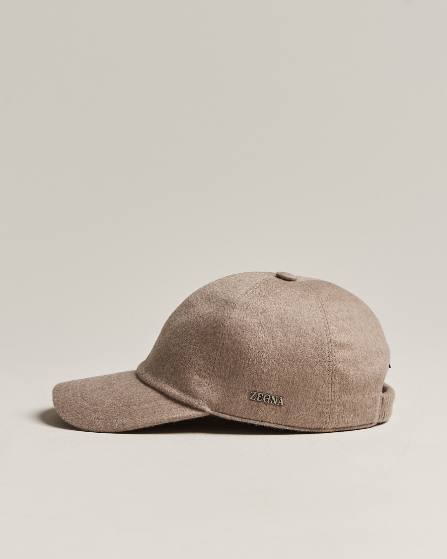 Heren | Zegna Cashmere Baseball Cap Beige | Zegna | Cashmere Baseball Cap Beige
