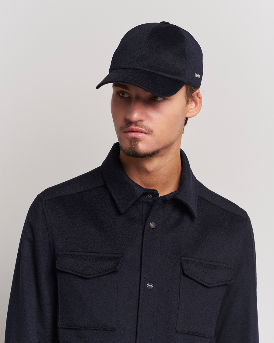 Heren | Zegna Cashmere Baseball Cap Navy | Zegna | Cashmere Baseball Cap Navy