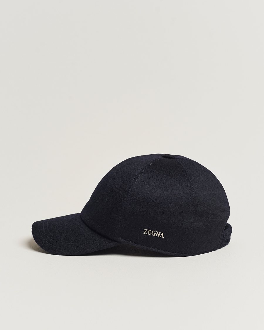 Heren | Zegna Cashmere Baseball Cap Navy | Zegna | Cashmere Baseball Cap Navy