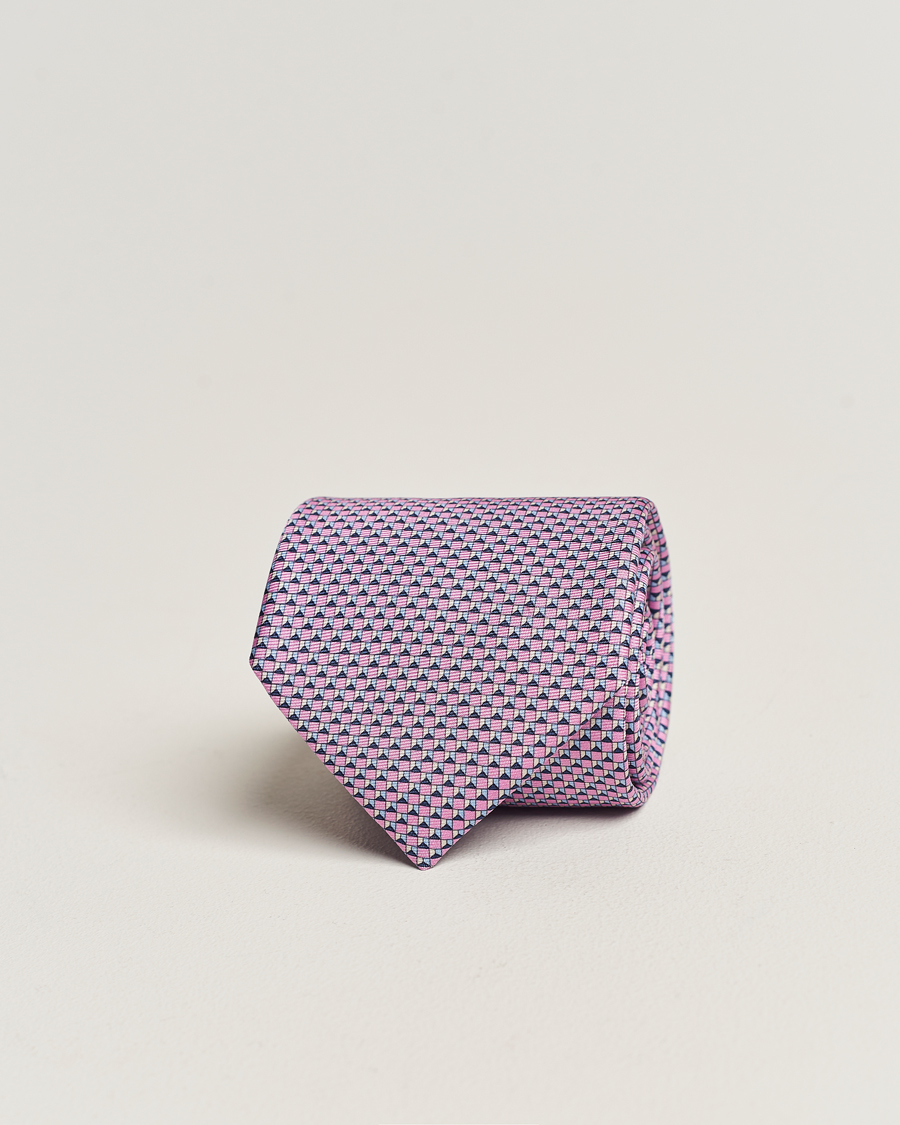 Heren | Zegna Jacquard Silk Tie Pink | Zegna | Jacquard Silk Tie Pink