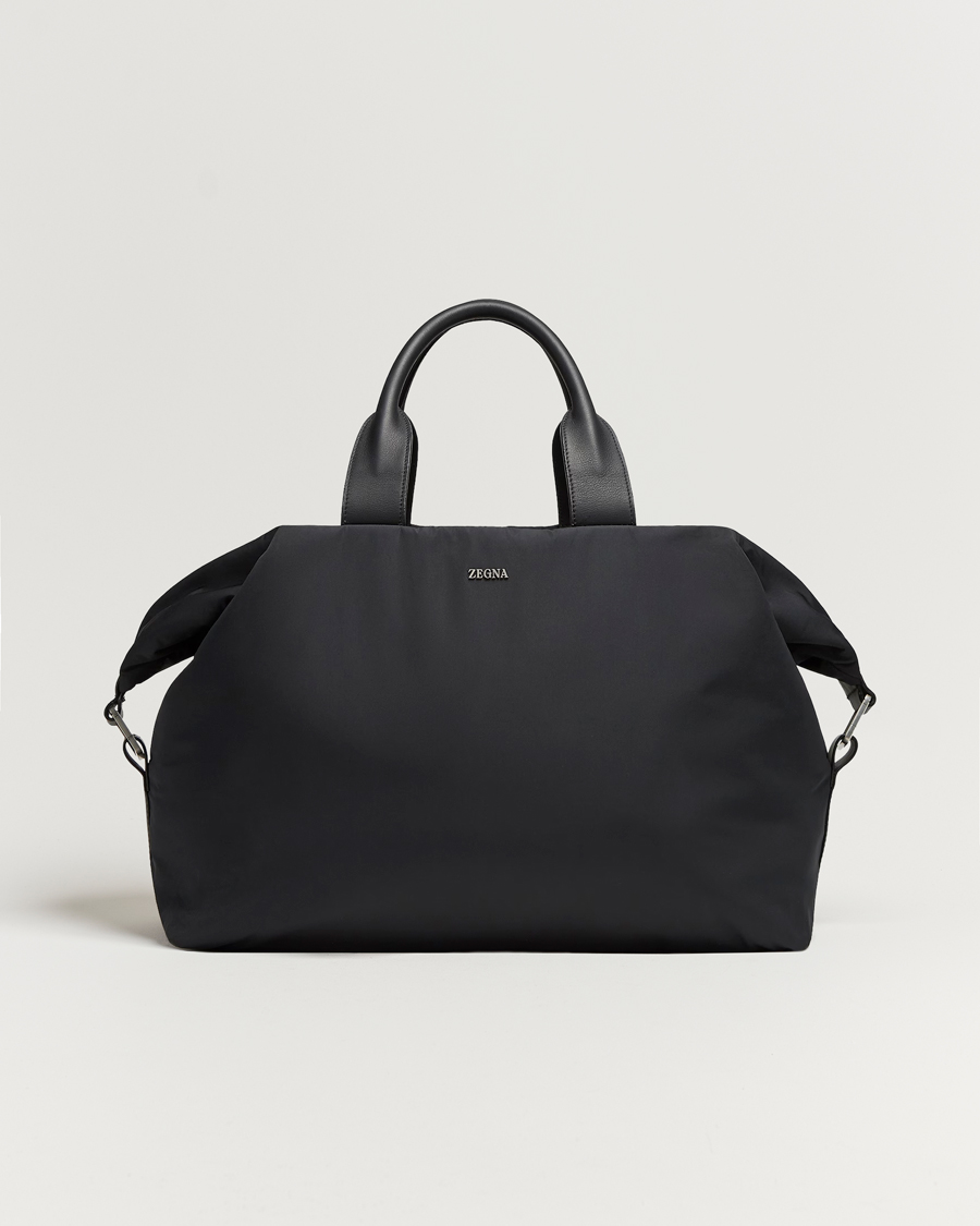 Heren | Zegna Luxury Nylon Holdall Black | Zegna | Luxury Nylon Holdall Black