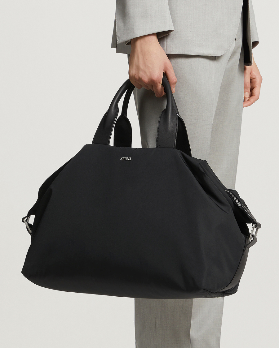 Heren |  | Zegna | Luxury Nylon Holdall Black