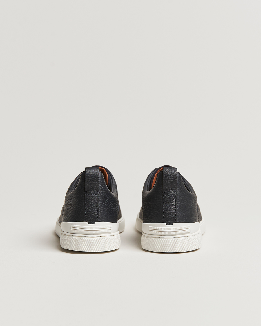 Heren | Zegna Triple Stitch Bi-Material Sneakers Navy | Zegna | Triple Stitch Bi-Material Sneakers Navy