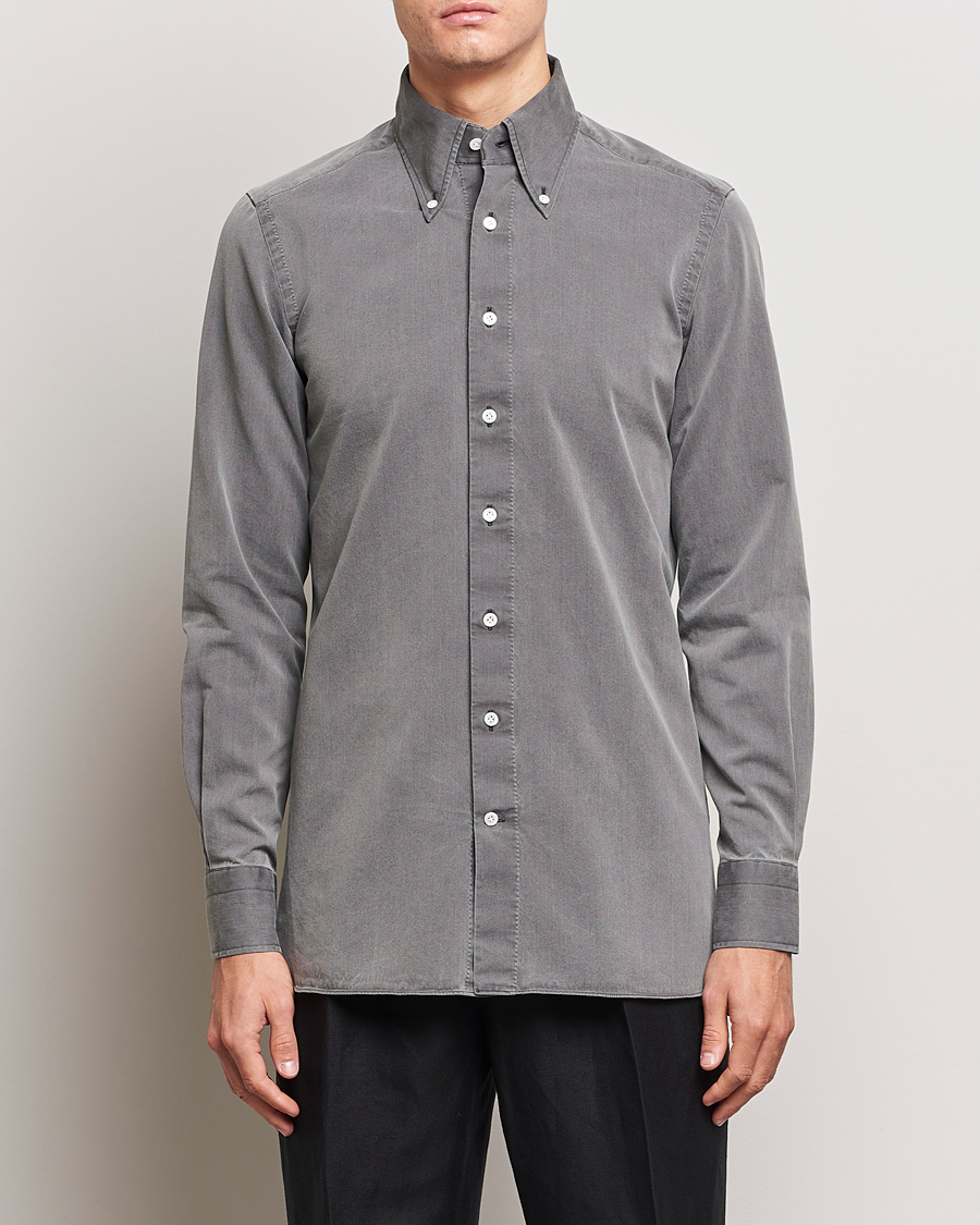 Heren | Afdelingen | 100Hands | Cloud Washed Denim Shirt Grey