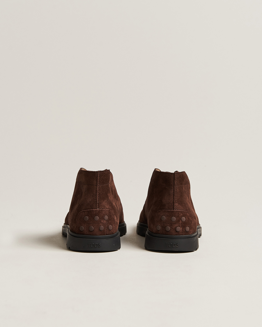 Heren | Tod's Polacco Chukka Boots Dark Brown Suede | Tod's | Polacco Chukka Boots Dark Brown Suede