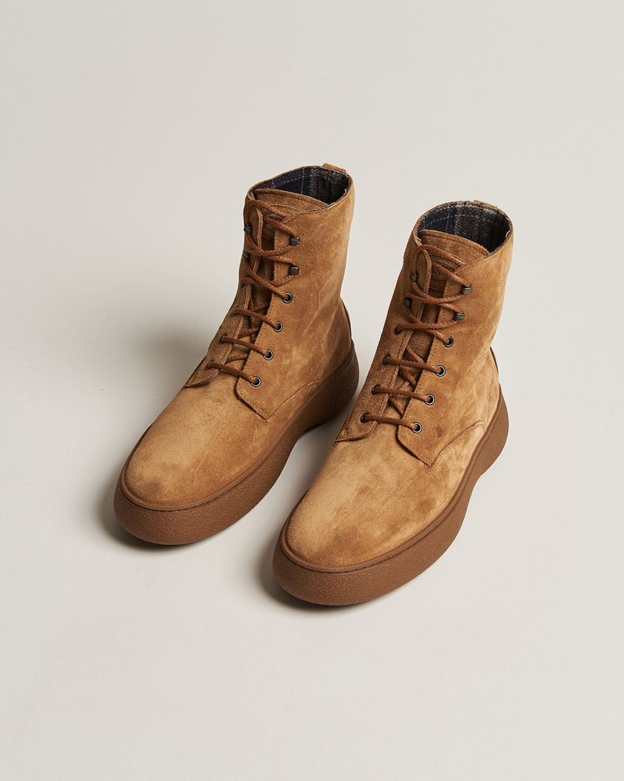 Heren | Handgemaakte schoenen | Tod's | Gommino Winter Boots Brown Suede