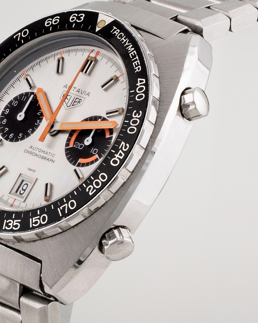 Heren | Heuer Pre-Owned Autavia 11630 Tachymeter Steel Silver | Heuer Pre-Owned | Autavia 11630 Tachymeter Steel Silver