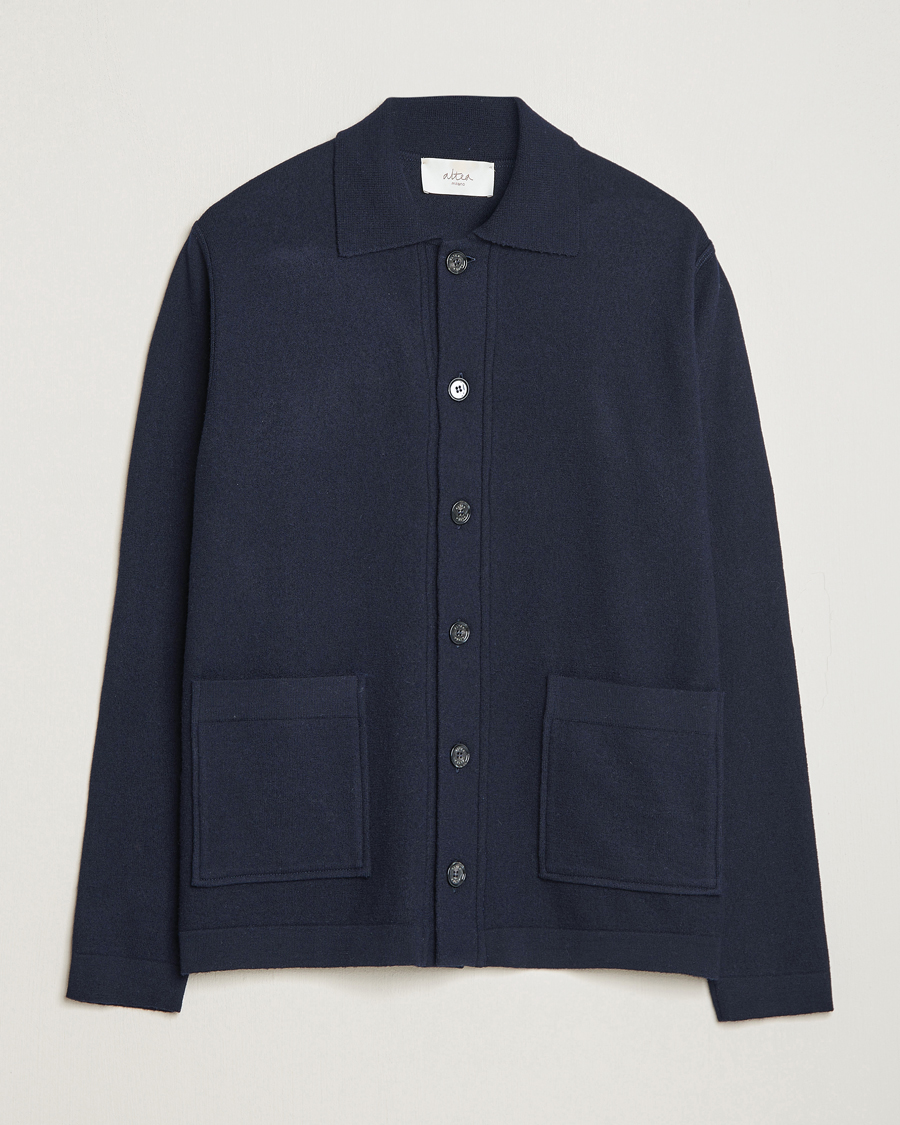 Heren | Truien | Altea | Wool Chore Jacket Navy