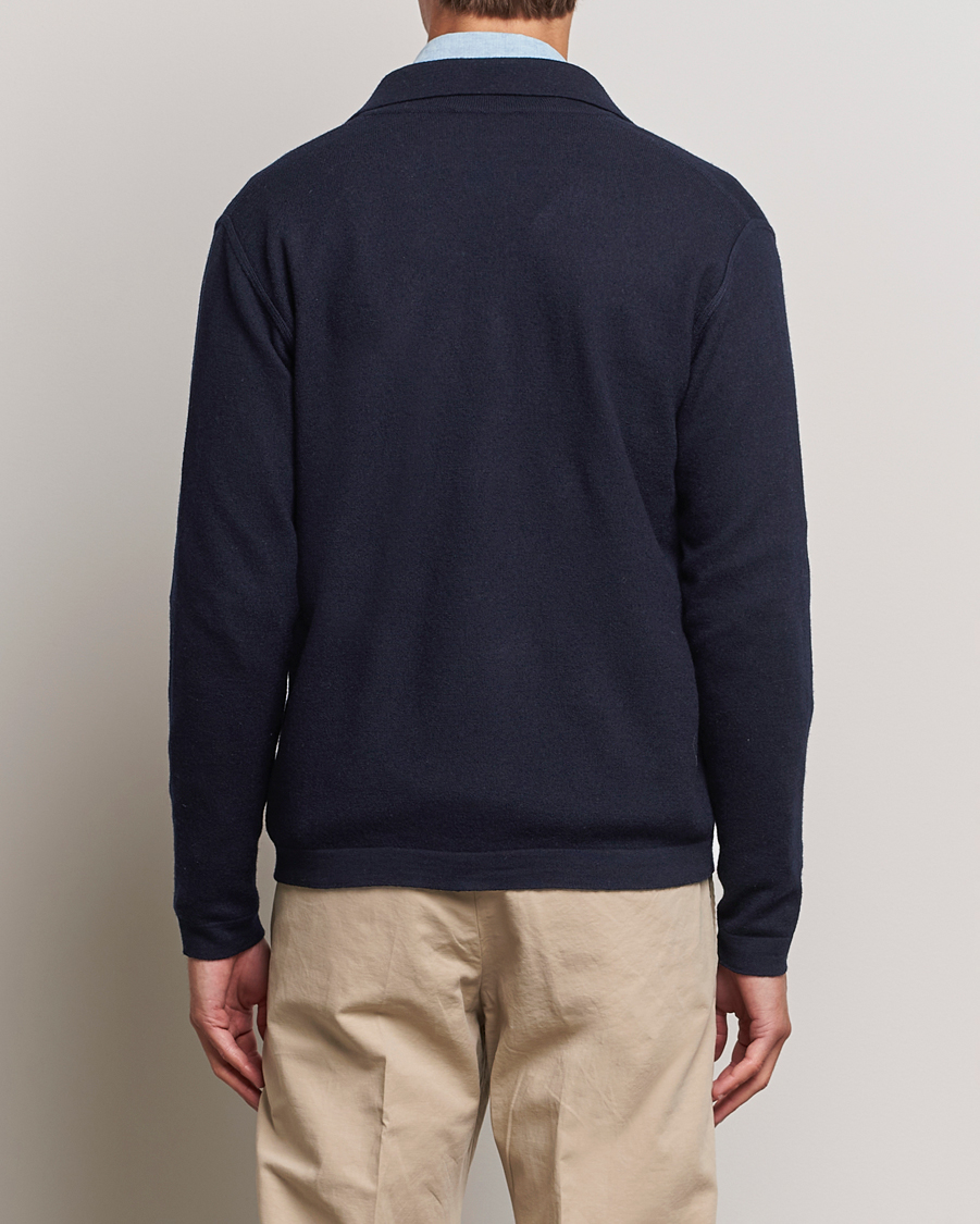 Heren | Truien | Altea | Wool Chore Jacket Navy