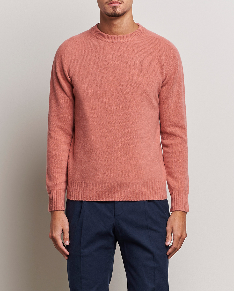 Heren | Italian Department | Altea | Wool/Cashmere Crew Neck Pullover Rosa