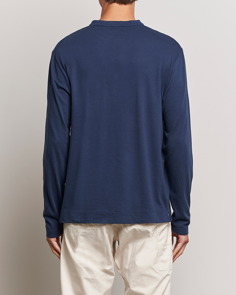 Heren | Truien | Massimo Alba | Hawai Cotton/Cashmere Henley Navy