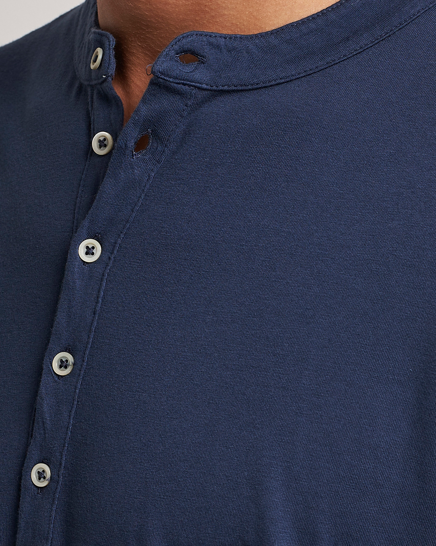 Heren | Truien | Massimo Alba | Hawai Cotton/Cashmere Henley Navy
