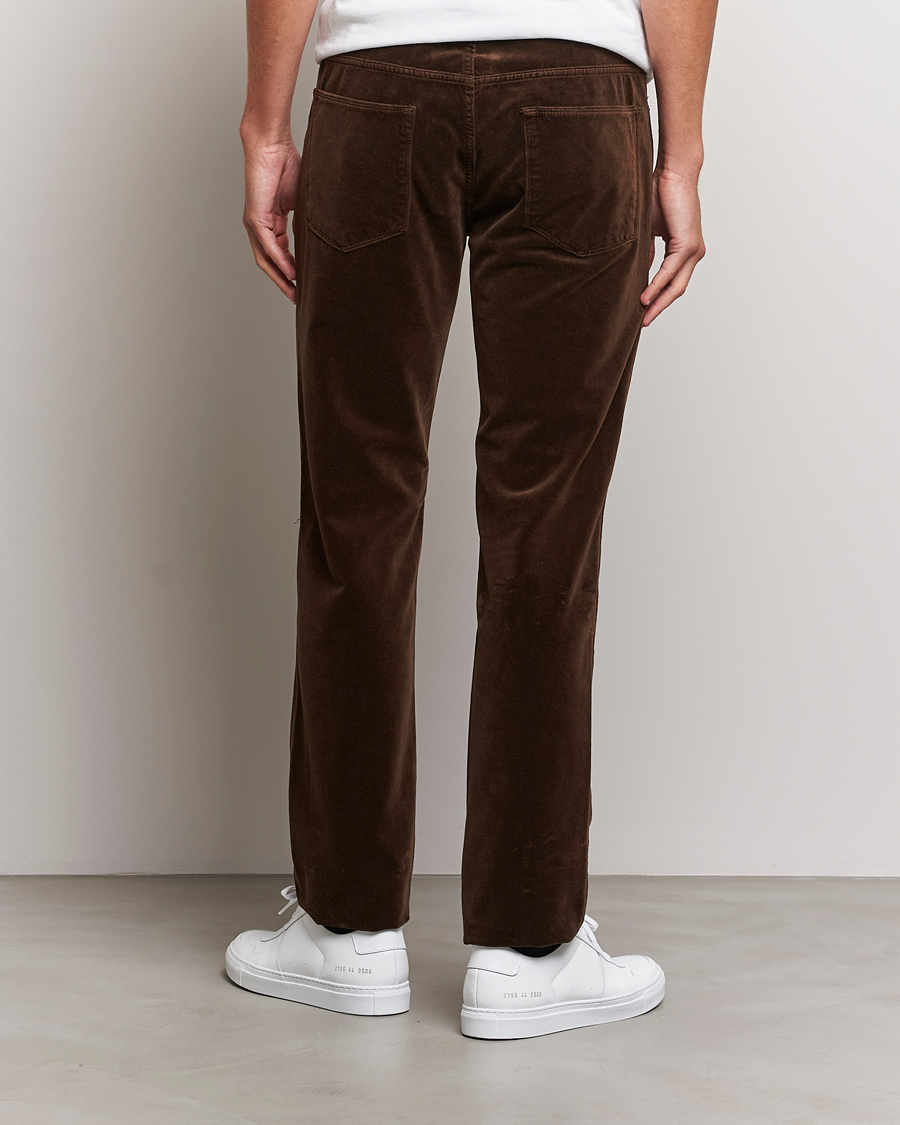 Heren | Broeken | Massimo Alba | Regular Fit Velvet 5-Pocket Pants Chestnut