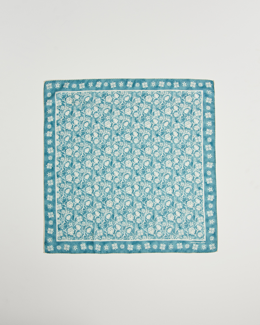 Heren | Massimo Alba Printed Cashmere Bandana Turchese | Massimo Alba | Printed Cashmere Bandana Turchese