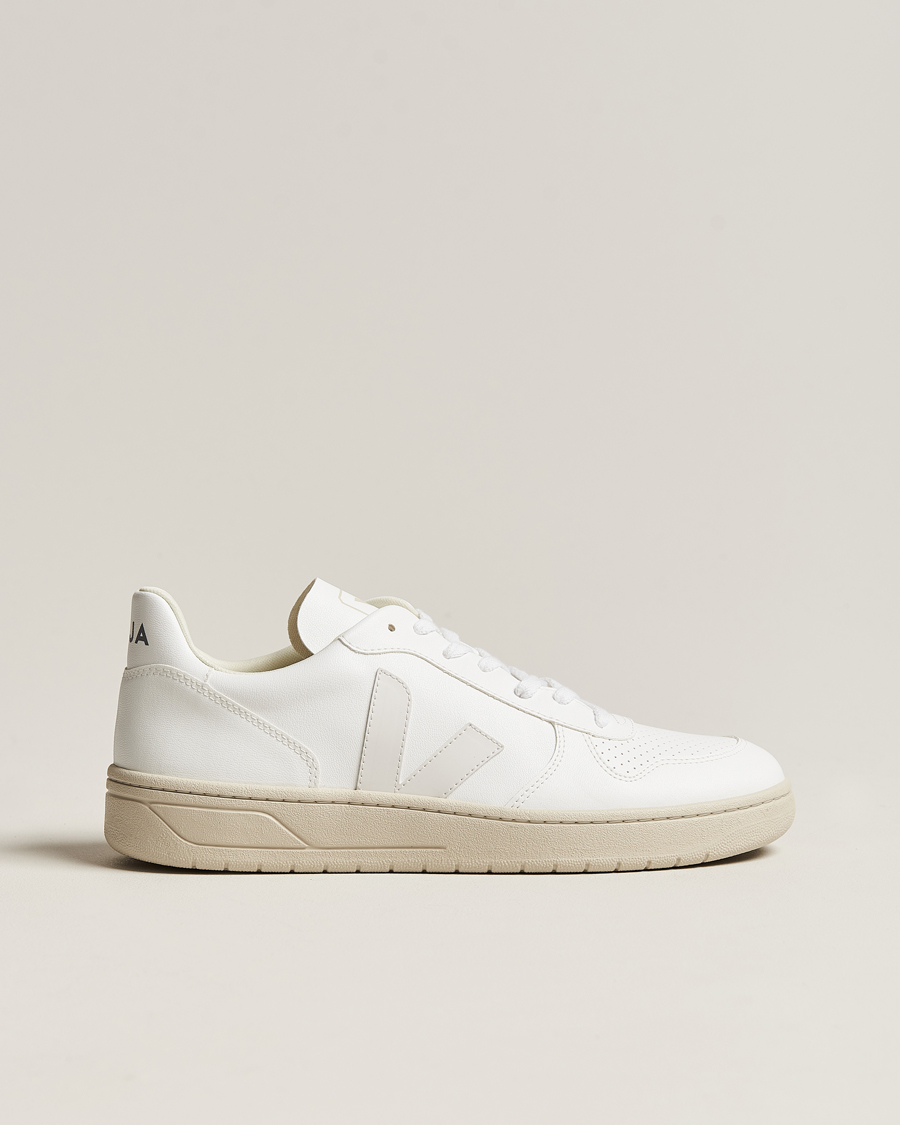 Heren | Veja V-10 Vegan Leather Sneaker Full White 40 | Veja | V-10 Vegan Leather Sneaker Full White 40