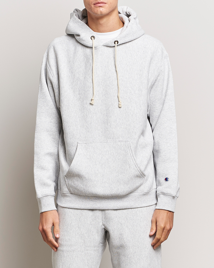 Heren | Truien | Champion | Reverse Weave Soft Fleece Hoodie Grey Melange